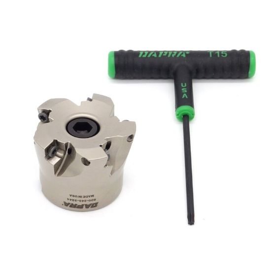 Picture of Dapra HFSM200-075-R3-5C Feed Mill 2.000 Cutter Diameter Face Mill 0.750 Shank 5 Flute