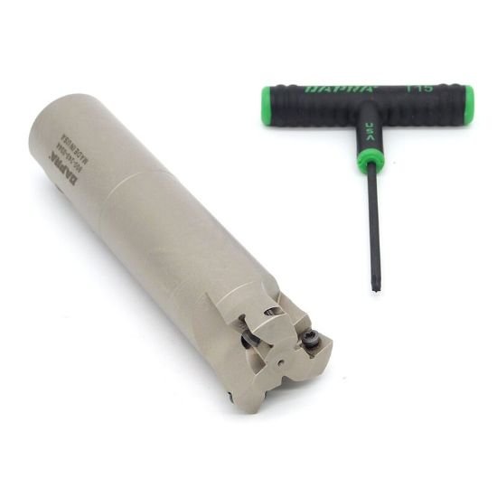 Picture of Dapra HFEM150-350-R4-3 Feed Mill 1.500 Cutter Diameter Weldon 1.250 Shank 5.780 OAL 3 Flute