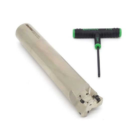 Picture of Dapra HFEM150-550-R4-3 Feed Mill 1.500 Cutter Diameter Weldon 1.250 Shank 7.780 OAL 3 Flute