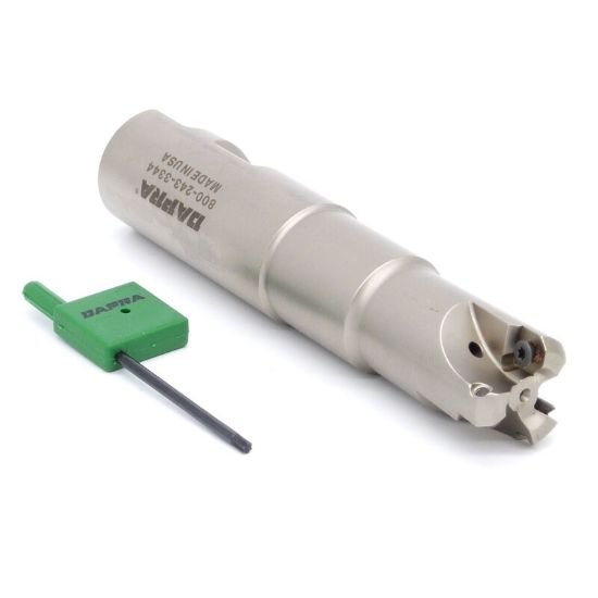 Picture of Dapra TREM100-250-R3-3C Button Cutter,End Mill 1.000 Cutter Diameter Weldon 1.000 Shank 4.750 OAL 3 Flute