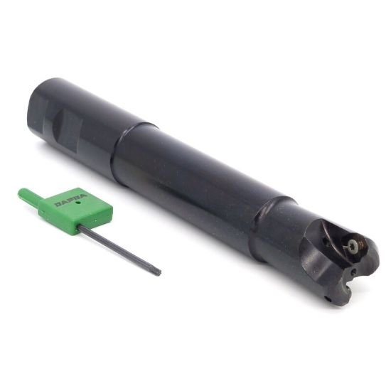 Picture of Dapra CC-TREM100-450-R3-3 Button Cutter,End Mill 1.000 Cutter Diameter Weldon 1.000 Shank 6.750 OAL 3 Flute