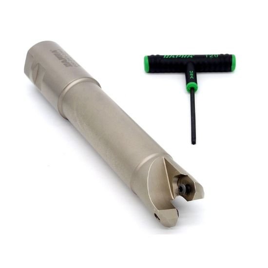 Picture of Dapra CC-TREM150-550-R6-2 Button Cutter,End Mill 1.500 Cutter Diameter Weldon 1.500 Shank 8.190 OAL 2 Flute