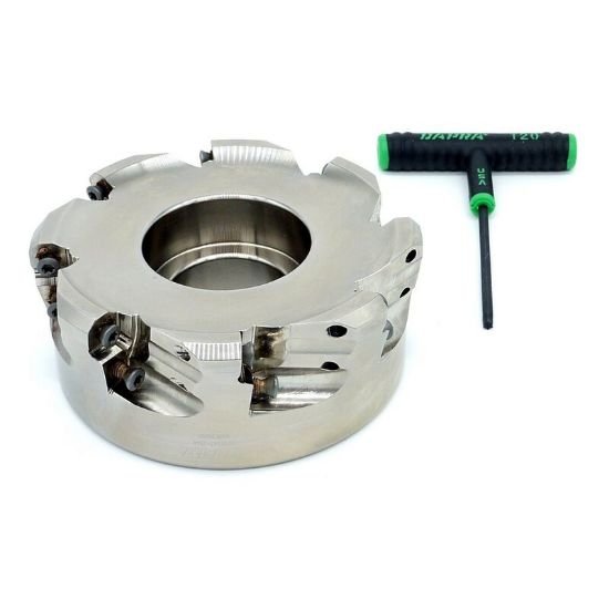 Picture of Dapra TRSM500-150-R5-8 Button Cutter,Face Mill 5.000 Cutter Diameter Face Mill 1.500 Shank 2.000 OAL 8 Flute
