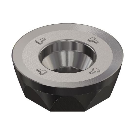 Picture of Dapra RPMH54-N DMP25-HP Milling Insert Round 0.312 Corner Radius AlCrN