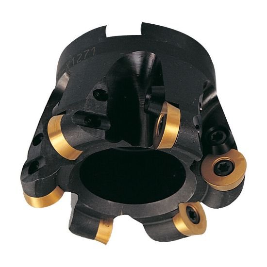 Picture of Dijet DDM-4200-EC-62AR Milling Cutter Button Cutter 2.000 Cutter Diameter Face Mill 1.250 Shank 2.250 OAL 4 Flute