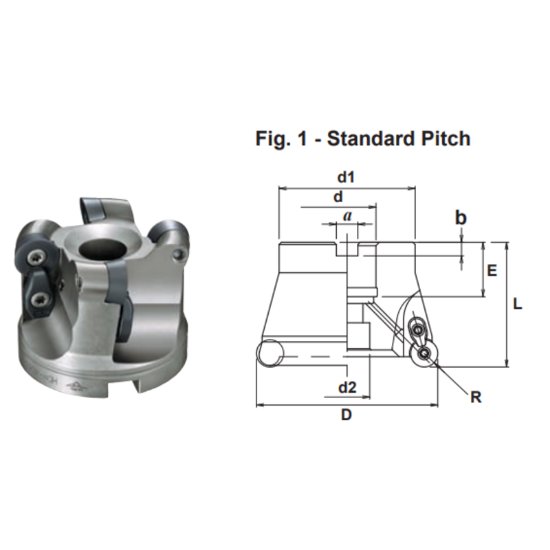 Picture of Dijet HDM-2100-2.0-S100-12 Milling Cutter Button Cutter 1.000 Cutter Diameter Weldon 1.000 Shank 5.000 OAL 2 Flute