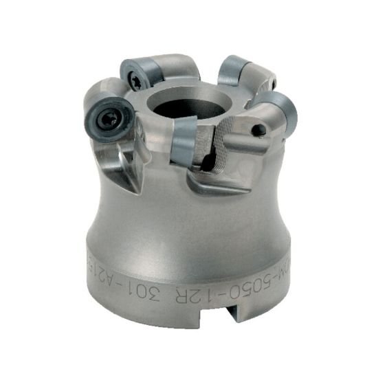 Picture of Dijet HDM-4150-6.0-S125-12 Milling Cutter Button Cutter 1.500 Cutter Diameter Weldon 1.250 Shank 9.000 OAL 4 Flute