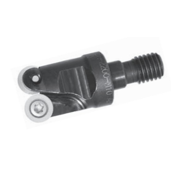 Picture of Dijet MDH-207RAR-M10 Milling Cutter Button Cutter 0.750 Cutter Diameter Screw On M10 Shank 1.180 OAL 2 Flute