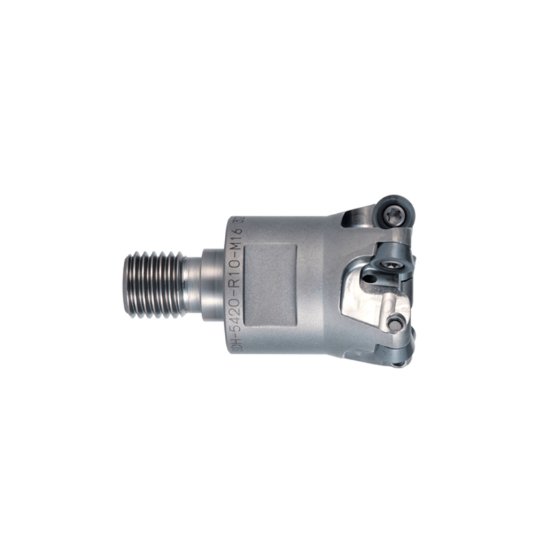 Picture of Dijet SDH-3100-R10-M12 Milling Cutter Button Cutter 1.000 Cutter Diameter Screw On M12 Shank 1.380 OAL 3 Flute