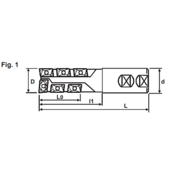 Picture of Dijet SEC-2062-0.5S-S062 Milling Cutter 90.0°, Drill Mill 0.625 Cutter Diameter Weldon 0.625 Shank 4.000 OAL 4 Flute