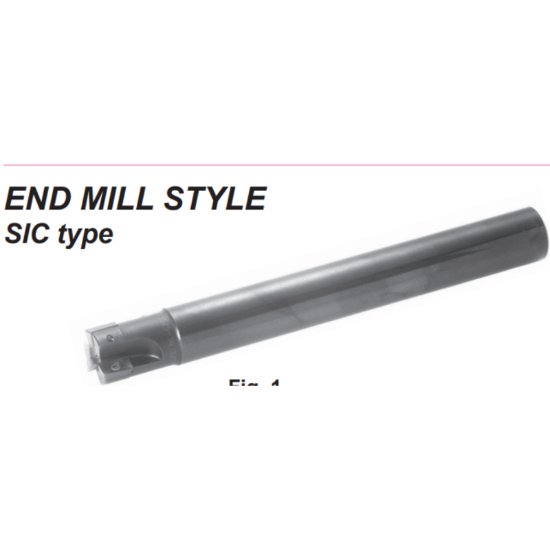 Picture of Dijet SICM-2075-S075 Milling Cutter 90.0° 0.750 Cutter Diameter Round 0.750 Shank 5.000 OAL 2 Flute