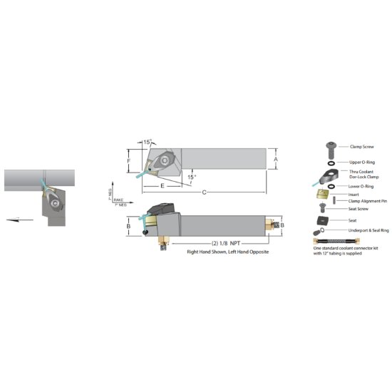 Picture of Dorian ADSRNL-16-4D Square Square 1.000 Shank 6.000 OAL