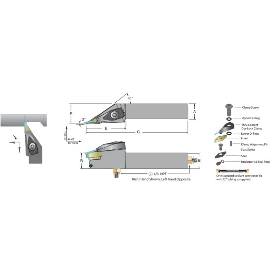 Picture of Dorian ADVJNL-20-3D-001 35.0° Square 1.250 Shank 6.000 OAL