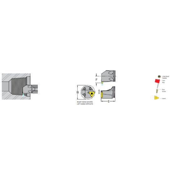 Picture of Dorian ADTHOR16-4D On Edge Square 1.000 Shank 6.000 OAL