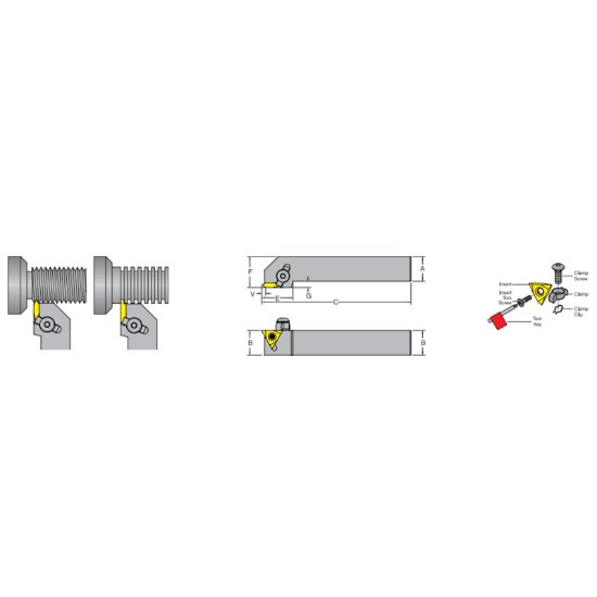 Picture of Dorian MTVOL08-3A-CN On Edge Square 0.500 Shank 4.000 OAL