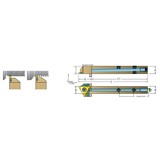 Picture of Dorian ASTVOL1616-H16 On Edge Square 0.629 Shank 3.940 OAL