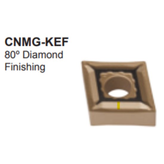 Picture of CNMG431-KEF-DKC10UT Dorian CNMG120404-KEF-DKC10UT 80.0° Negative Carbide 0.0150 0.38mm Radius Medium, Semi Finishing