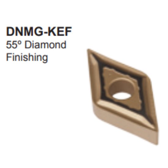 Picture of DNMG332-KEF-DKC05HT Dorian DNMG110408-KEF-DKC05HT 55.0° Negative Carbide 0.0310 0.79mm Radius Medium, Semi Finishing