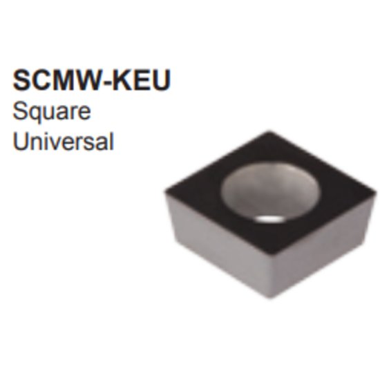 Picture of SCMW 431 KEU DUP15VT Dorian SCMW 120404 KEU DUP15VT Square Positive Carbide 0.0150 0.38mm Radius Medium, Semi Finishing