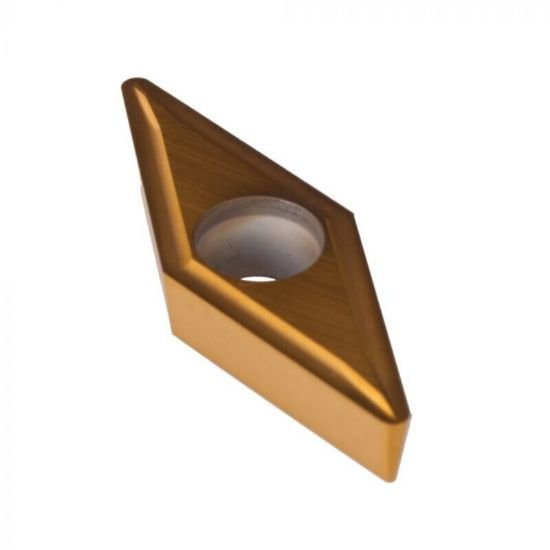 Picture of VBGT332 UEU DNU25UT Dorian VBGT160408 UEU DNU25UT 35.0° Positive Carbide 0.0310 0.79mm Radius Finishing, Semi Finishing