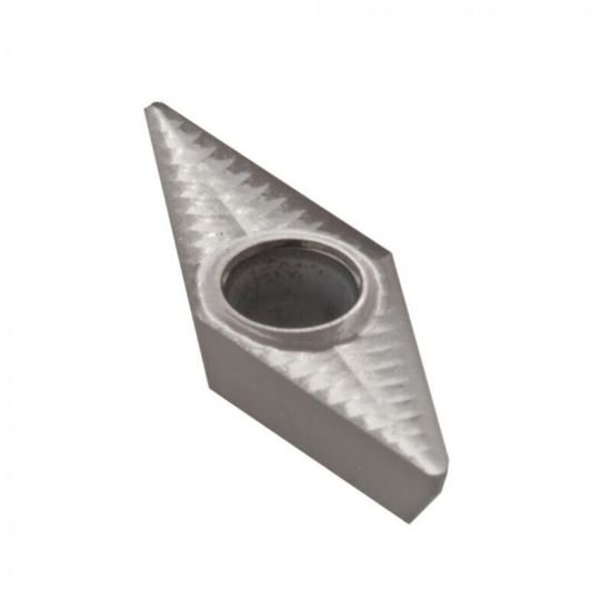 Picture of VPGT444 NFU DNU10GT Dorian VPGT220516 NFU DNU10GT 35.0° Positive Carbide 0.0620 1.57mm Radius Finishing, Semi Finishing