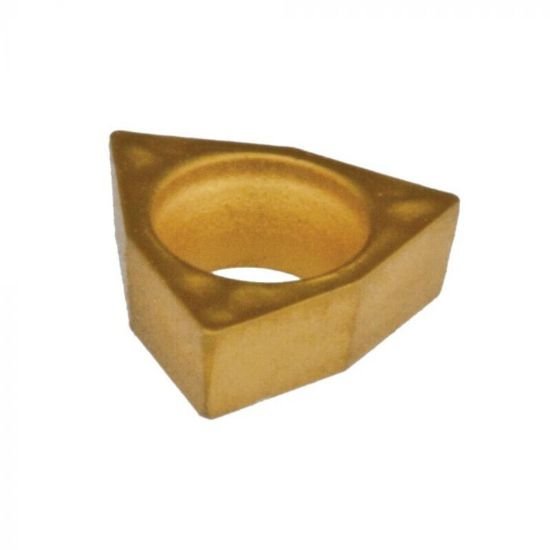 Picture of WCMT 1.21.20.2-PEF-DPC25UT Dorian WCMT-020101-PEF-DPC25UT Trigon Positive Carbide 0.0040 0.10mm Radius Finishing, Semi Finishing