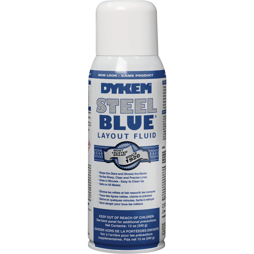 Picture of Dykem Ll6080000 Layout Fluid - Aerosol - Blue - 12.0 Oz