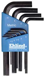 Picture of Eklind 10509 9PC Short Arm mm Hex Key Set