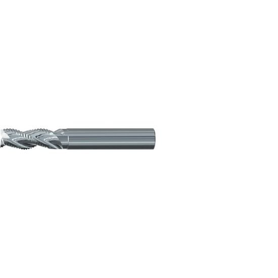 Picture of Emuge 2548.01 Dia 10mm SH 0.3937 LOC 0.8661 OAL2.8346 End Mill Carbide Uncoated Single End 45.0° Chamfer Alu-Cut