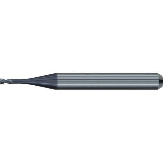 Picture of Emuge 2603A.150308 Dia 1.50mm SH 0.1181 LOC 0.2953 OAL1.968 End Mill Sharp Carbide TiAlN Single End Square Sharp Dental Mills