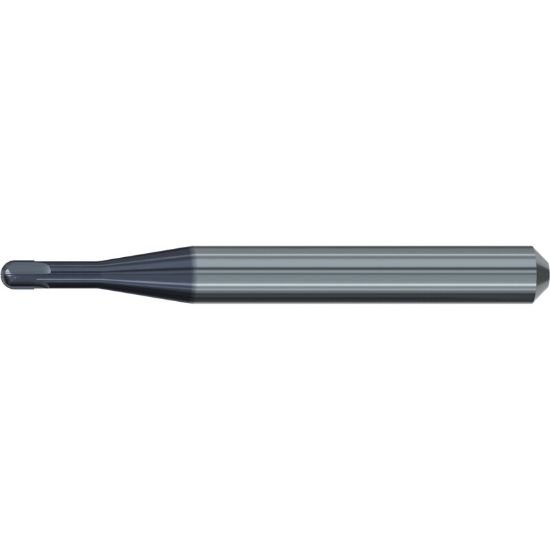 Picture of Emuge 2629A.400612 Dia 4mm SH 0.2362 LOC 0.4724 OAL2.2441 End Mill Corner Radius Carbide TiAlN Single End Corner Radius0.0787 2.00mm Dental Mills