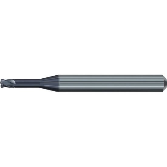 Picture of Emuge 2636AZ.300614 Dia 3mm SH 0.2362 LOC 0.5510 OAL2.2441 End Mill Corner Radius Carbide TiAlN Single End Corner Radius0.0157 0.40mm Dental Mills