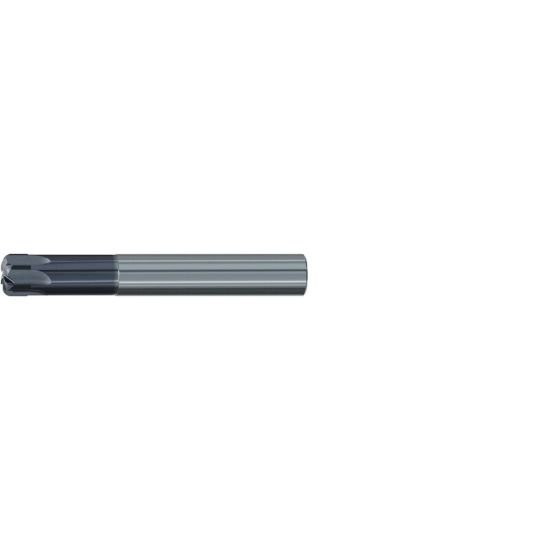 Picture of Emuge 2876A.010010 Dia 10mm SH 0.3937 LOC 0.2362 OAL2.8346 End Mill Torus Standard Helix Carbide TiAlN Single End Corner Radius0.0394 1.00mm Hard-Cut