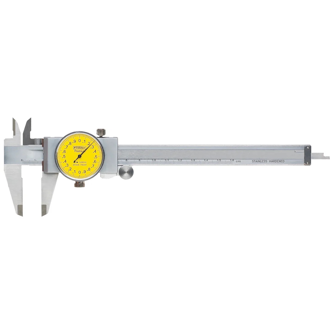 Picture of Fowler 0-150mm YellowFace Machinist Grade Dial Caliper 52-008-709-0