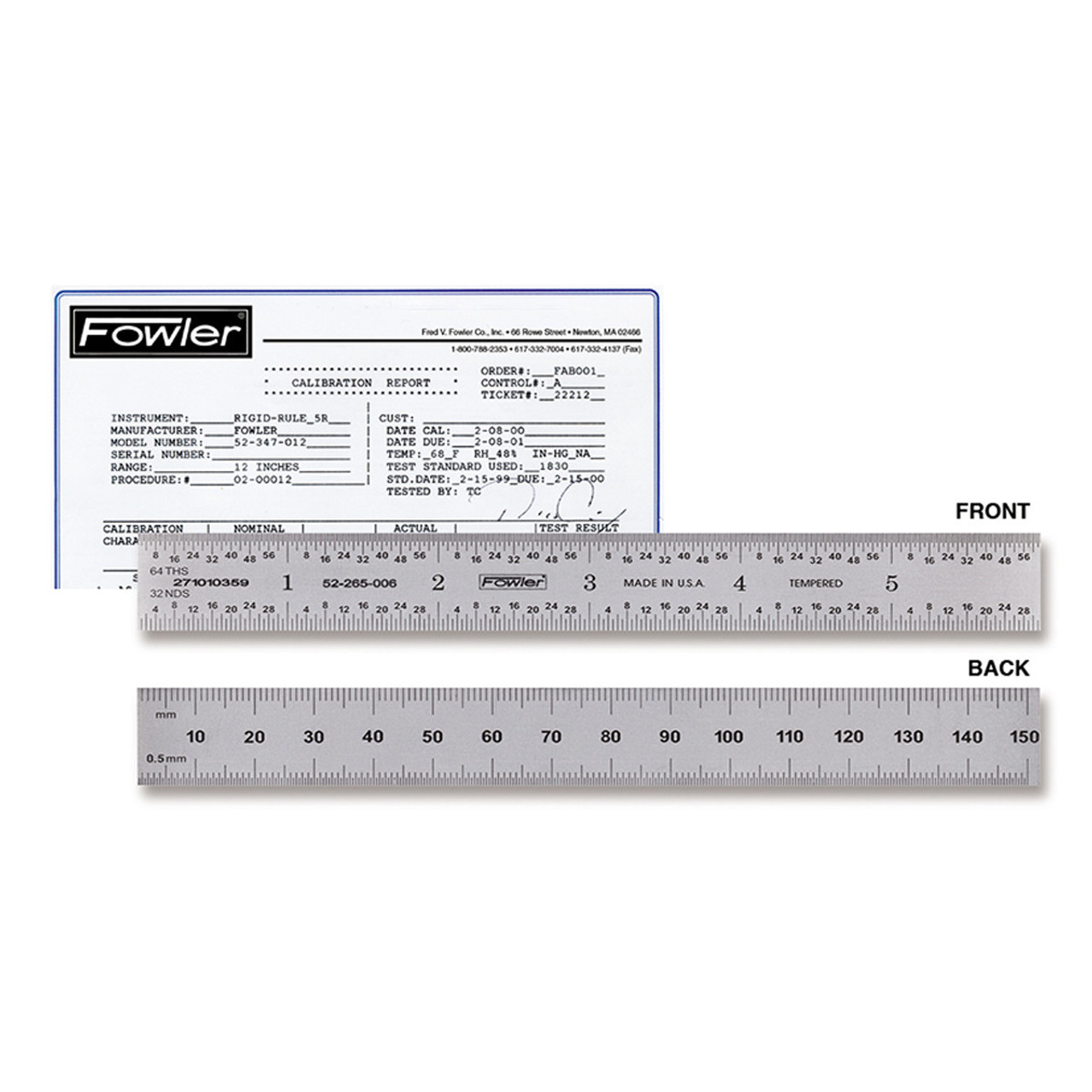 Picture of Fowler 522640240 24"/600Fl Rul Precert