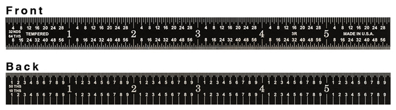 Picture of Fowler 522980060 Ez 6"3R Flx Blk Rule