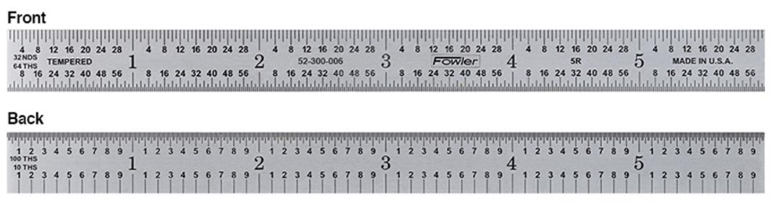 Picture of Fowler 24" 5R Flexible Steel Rule 52-300-024-0 523000240