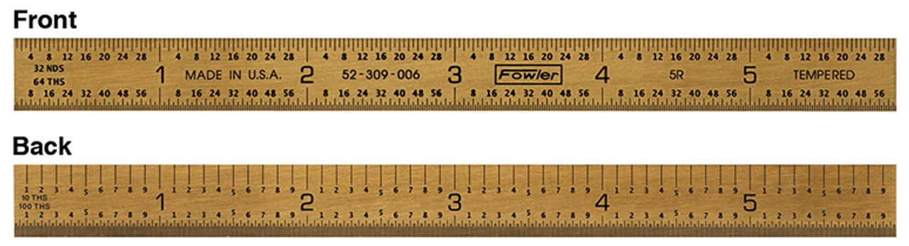 Picture of Fowler 6" 5R Flexible Titanium Golden Rule 52-309-006-0 523090060
