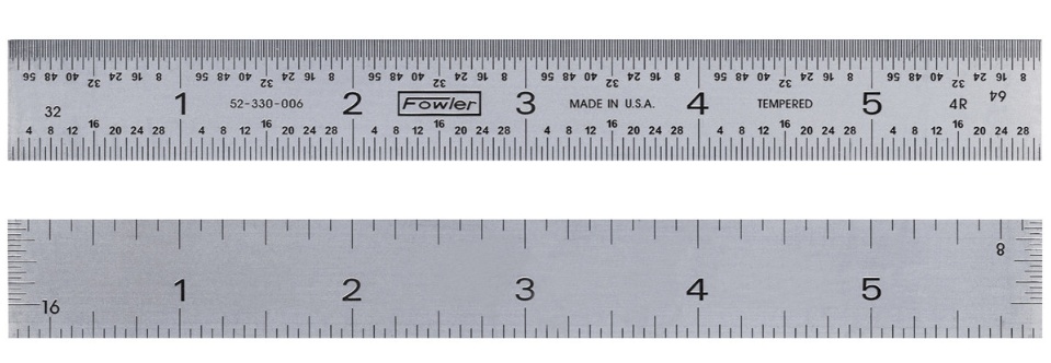 Picture of Fowler 36" 4R Rigid Steel Rule 52-330-036 523300360