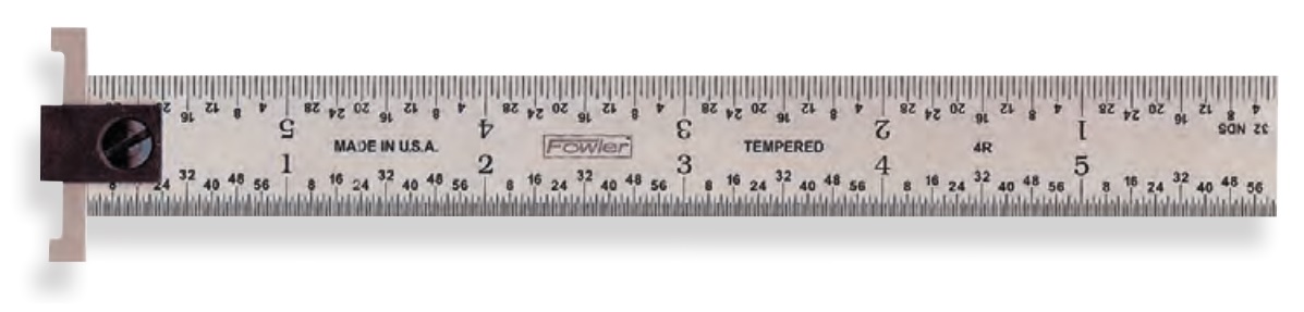 Picture of Fowler 523308120 Hook Rule 4R 12IN