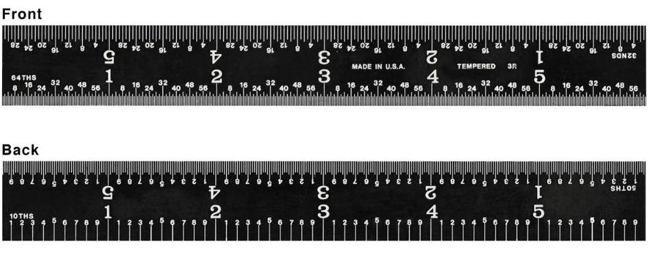Picture of Fowler 24" Rigid 4R Ez Read Rule 52-337-024-0 523370240