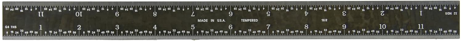 Picture of Fowler 523380120 Ez 12"16R Rig Blk Rul