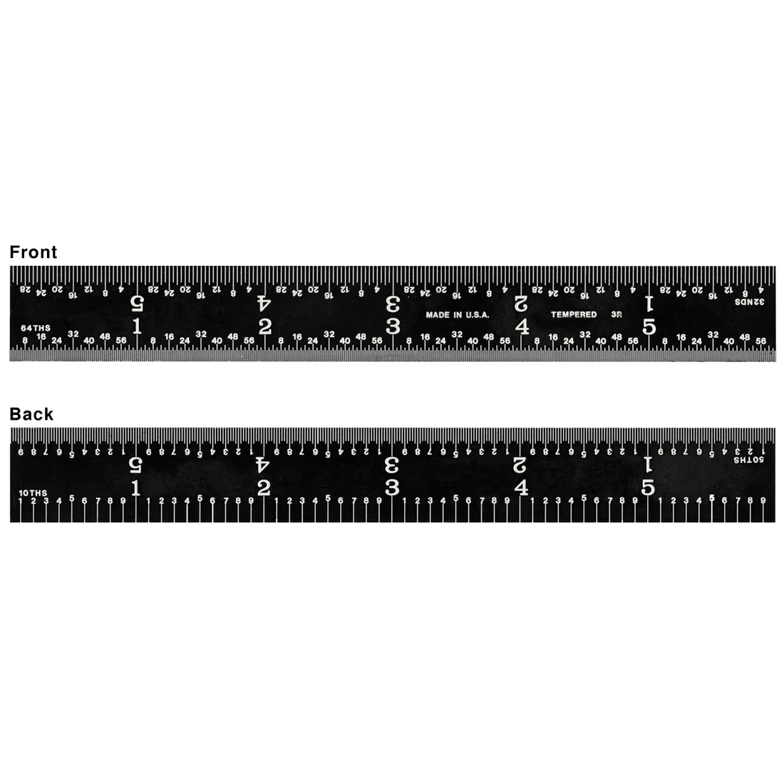 Picture of Fowler 6" Rigid 5R Ez Read Rule 52-347-006-0 523470060
