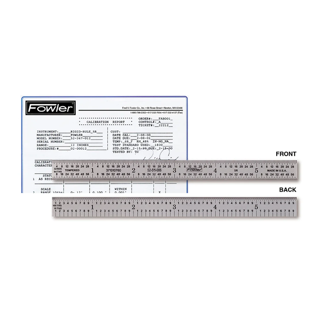 Picture of Fowler 523600120 Rule Rigid 3R 12In