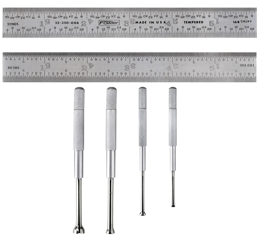 Picture of Fowler 524730150 6" Rule/Hole Check Gage