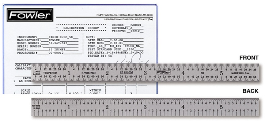 Picture of Fowler 525130240 24"5R Rgd Rul Precert