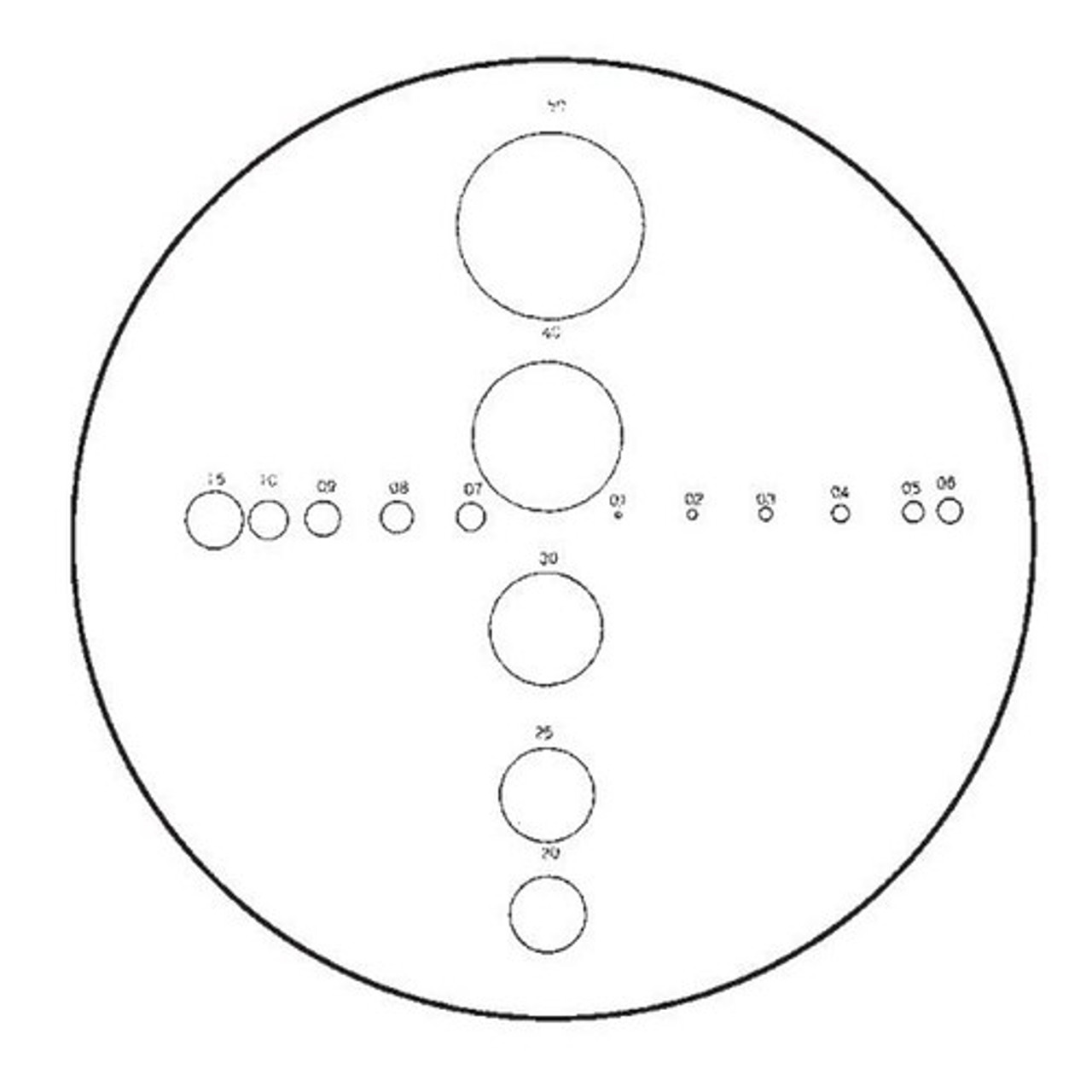Picture of Fowler 526610010 Glass Reticle #1