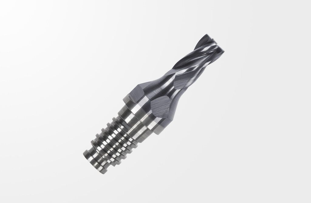 Picture of Haimer Duo-Lock Haimer Mill Modular End Mill - Chamfer Z4, Dl10, D1= 2,00 mm DL10F2004MN0200CDA