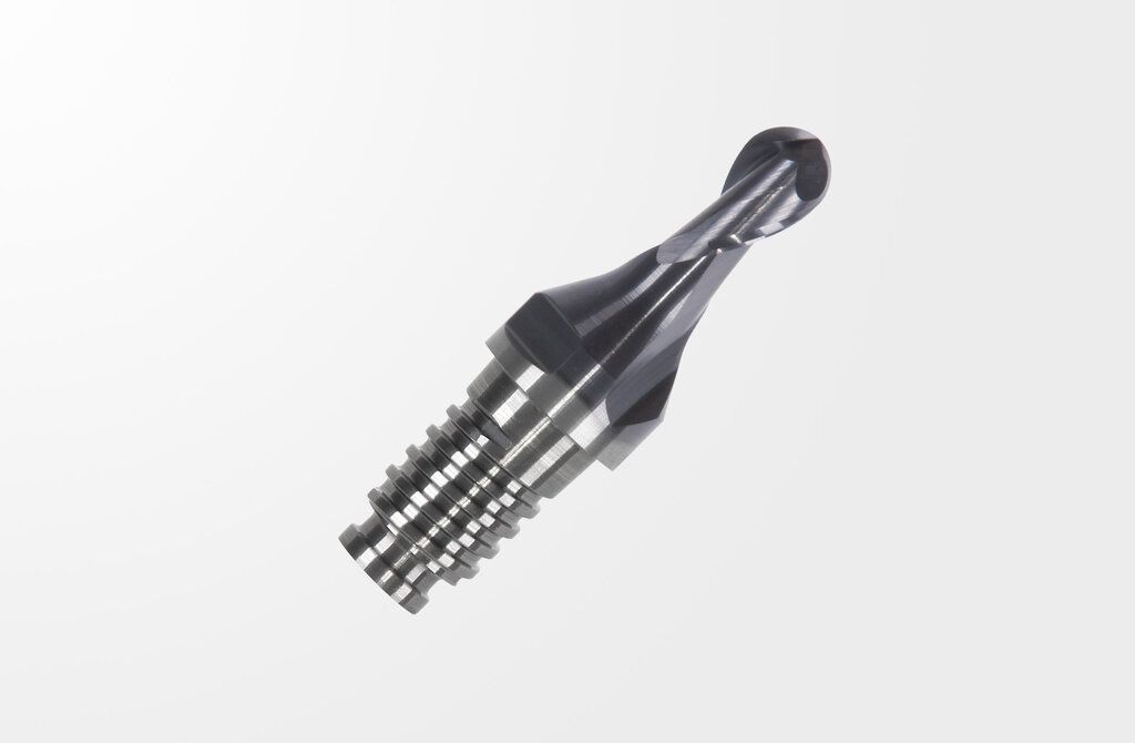 Picture of Haimer Duo-Lock Haimer Mill Modular End Mill - Ball Nose Z2, Dl10, D1=5,00 mm DL10V2002MN0500RDA