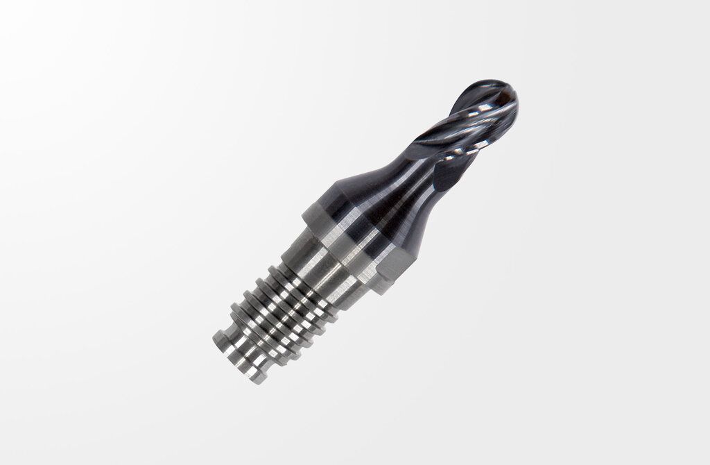 Picture of Haimer Duo-Lock Haimer Mill Modular End Mill - Ball Nose Z4, Dl10, D1=5,00 mm DL10V2004MN0500RDA